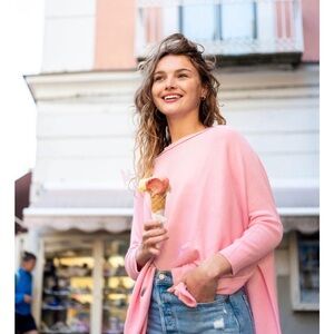 Mersea Catalina Sweater in Pretty Floral Pink